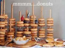 wedding photo - Wedding Donut Stand, Donut Bar, Donut Display Cake Stand Holds Up To 50 Dounts
