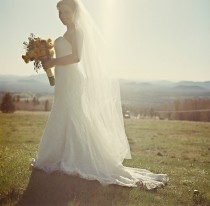 wedding photo - Wedding Veil, Bridal Veil, Traditional Wedding Veil -- Tulle Bridal Veil