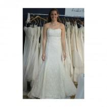 wedding photo - Coren Moore - Fall 2012 - Chloe Strapless Scalloped Lace Trumpet Wedding Dress with a Sweetheart Neckline - Stunning Cheap Wedding Dresses