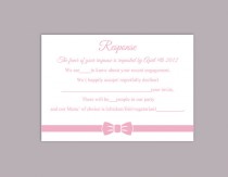 wedding photo -  DIY Wedding RSVP Template Editable Word File Instant Download Rsvp Template Printable RSVP Cards Pink Bow Rsvp Card Elegant Rsvp Card