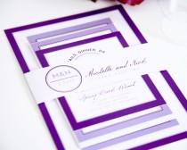 wedding photo - Modern Wedding Invitation - Modern Circle Logo Wedding Invitation - Deposit