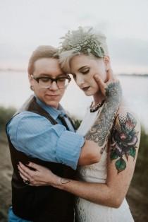 wedding photo - Alternative Transgender Wedding Shoot