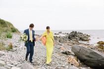 wedding photo - The Bride Wore Yellow at this Quirky New England Wedding