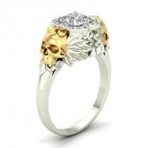 wedding photo - Two Faces of Infinity Skull Ring