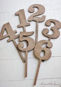 wedding photo - Rustic Table Numbers For Shabby Chic Wedding (Item Number 140082)