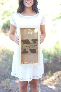 wedding photo - Personalized Wine Cork Keeper Custom Wedding Gift Rustic Barn Wedding Bridal Shower Present QUICK shipping available