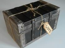 wedding photo - Memory Box / Wedding Keepsake Trunk / Love Letter Box / Momentum Box / Collectibles Box / Trinket Box / Rustic Wooden Box / Wooden Trunk