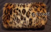 wedding photo - Leopard faux fur hand muff bridal accessory wedding hand warmer
