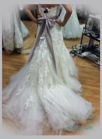 wedding photo -  Most beautiful strapless lace trumpet wedding dresses