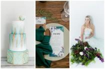 wedding photo - Ethereal Watercolour-Inspired Teal and Gold Wedding Ideas