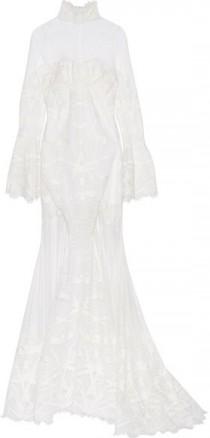 wedding photo - Jonathan Simkhai - Embroidered Tulle Gown - White