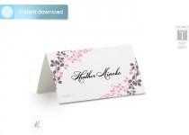wedding photo - Wedding Place Card Template (Tent) 