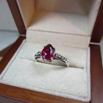 wedding photo - Ruby Engagement Ring, Natural Ruby Ring, Ruby Wedding Ring, Gemstone Solitaire, Genuine Ruby Ring, Gemstone Engagement Ring , Pear Gemstone