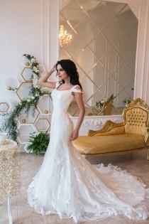 wedding photo - Wedding Dress Gloria, Wedding Dress Lace, Wedding Dress, Boho Wedding Dress, Bohemian Wedding Dress, Elegant Wedding Gown, Long Train Dress
