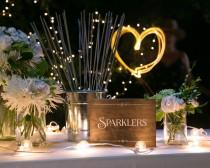 wedding photo - Rustic Chic "Sparklers" Wood Party Sign for your Western, Outdoor, Garden or Urban Wedding, Party, New Year's Eve, Holiday Party or BBQ