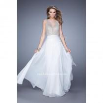 wedding photo - La Femme 21212 Chiffon Gown with Iridescent Stones - Brand Prom Dresses