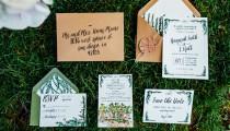 wedding photo - Rustic and Whimsical Watercolor Garden Wedding Invitation