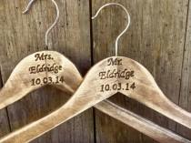 wedding photo - CoUPON CoDE:  BLKFRI10 - Personalized Wedding Dress Hangers