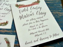 wedding photo - Wedding Invitations, Rustic Invitation, Woodland Wedding, Floral Invitations, Handwritten, Outdoor Wedding, Barn Wedding, Garden Wedding