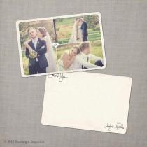 wedding photo - Thank You Cards, Wedding Thank You Cards, Thank You Note Cards, Vintage cards, Thank you card - the "Aralyn 2"