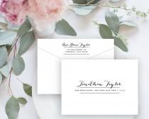 wedding photo - Envelope Template, Editable Printable Template, Printable Envelope, Calligraphy, Wedding Envelope 