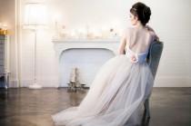 wedding photo - The Modern Romance Wedding Dress/Gown Blush/Beige/Champagne/Ivory Tulle