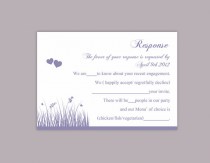 wedding photo -  DIY Wedding RSVP Template Editable Word File Download Rsvp Template Printable RSVP Cards Lavender Rsvp Card Template Purple Rsvp Card
