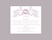 wedding photo -  DIY Wedding Details Card Template Editable Word File Instant Download Printable Details Card Lavender Details Card Elegant Information Cards
