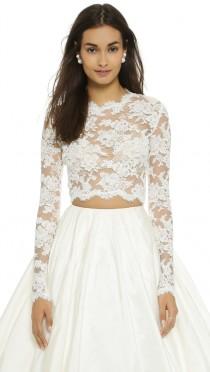 wedding photo - Reem Acra I'm Special Lace Top