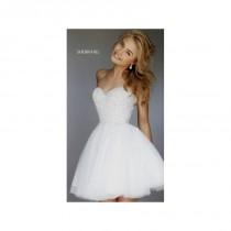 wedding photo - Sherri Hill 11312 Short Strapless Beaded Prom Dress - Crazy Sale Bridal Dresses