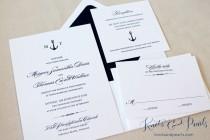 wedding photo - Anchor Wedding Invitations, Nautical Wedding Invitations, New England Wedding Invitations, Anchor Monogram Wedding Invitations