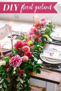 wedding photo - DIY Floral Garland Tutorial!