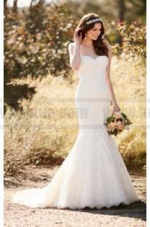 wedding photo -  Essense Of Australia Fit And Flare Wedding Dress With Chapel Train Style D2224