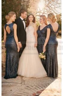 wedding photo -  Essense Of Australia Fit And Flare Wedding Dress With Tulle Skirt Style D2195