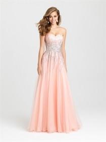 wedding photo -  Gorgeous Strapless A-line Beaded Tulle Prom Dress PD3197