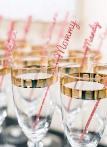 wedding photo - Name Stir Sticks Personalized, Wedding Bachelorette Bridal Baby Shower Party Drink Stirrer Bar Swizzle Names Decor or Gold (Item - NPS110)