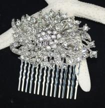 wedding photo - Victorian Rhinestone bridal Hair comb Wedding Bridal Headpiece - Eva