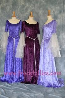 wedding photo - Bridesmaid Dress,Medieval Bridesmaid Dress,Elvish Dress,Robe Medievale,Pre-Raphaelite Dress,Pagan Gown,Hand Fasting Gown,Medieval Gown,Megan