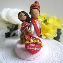 wedding photo - Custom Cake Topper- Indian traditional Wedding Theme