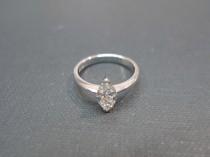 wedding photo - Marquise Diamond Ring / Engagement Ring / 0.60ct Marquise Diamond Engagement Ring / Diamond Band / Wedding Rings in 14K & 18K White Gold