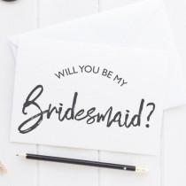 wedding photo - Bridesmaid card