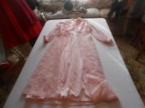 wedding photo - Vintage pink evening gown with matching lace jacket- great for non traditional wedding or mother of the bride !