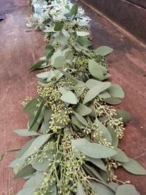 wedding photo - Freshly Harvested Seeded Eucalyptus Garland