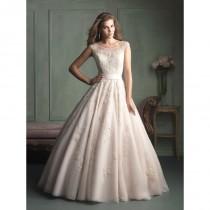 wedding photo - Allure Bridals 9114 Illusion Neckline Lace Ball Gown Wedding Dress - Crazy Sale Bridal Dresses