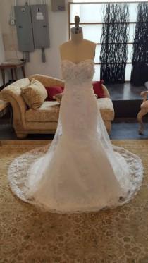 wedding photo - Wedding Dress, Intricate lace Beaded Wedding Dress, Sequined Floral Wedding Dress, Mermaid Wedding Dress, Beaded Wedding Dress, Unique