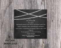 wedding photo -  DIY Wedding Details Card Template Editable Word File Download Printable Chalkboard Details Card Lights Details Card Heart Enclosure Card