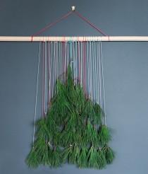 wedding photo - DIY :: Hanging Christmas Tree on Dowel