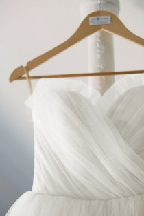 wedding photo - White Tulle Wedding Dress - Vintage Style Ball Gown - Kristine Style