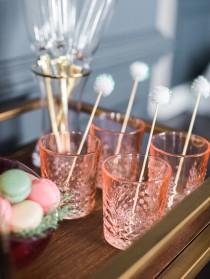 wedding photo - DIY Pom Pom Drink Stirrers from Grit & Grace!