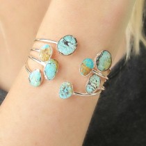 wedding photo - Bohemian Jewelry-Bohemian Turquoise Bracelets-CHRISTMAS GIFTS For HER-Turquoise And Silver Cuff Bracelet-Boho Bracelets- Gift For Her